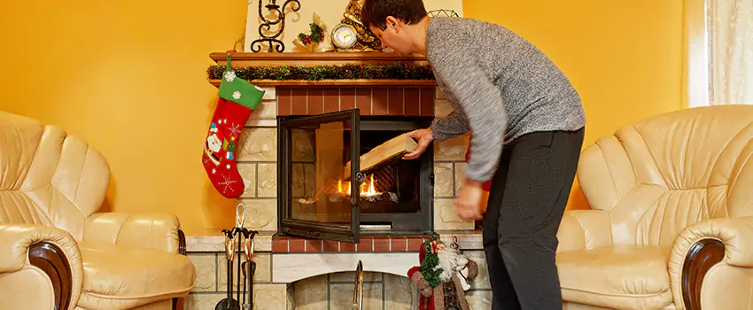 Rusted Metal Fireplace Restoration in Findlay, Ohio